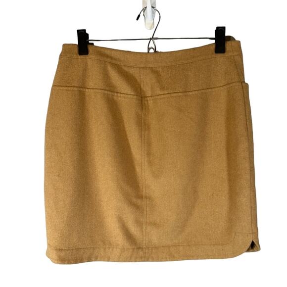 Vineyard Vines Beige Wool Blend Lined Mini Skirt With Pockets Women Sz 8 - Picture 2 of 11